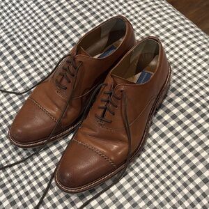 Giorgio Brutini Tan Leather Oxfords